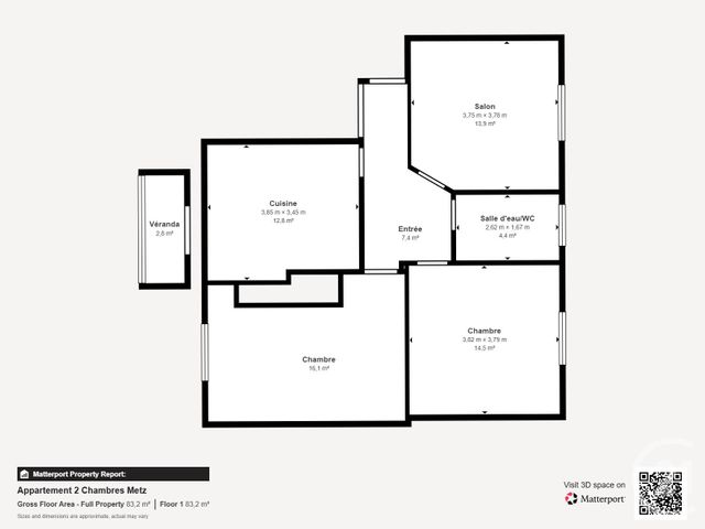 Appartement F3 à vendre - 3 pièces - 75.28 m2 - METZ - 57 - LORRAINE - Century 21 Les Trois Frontières