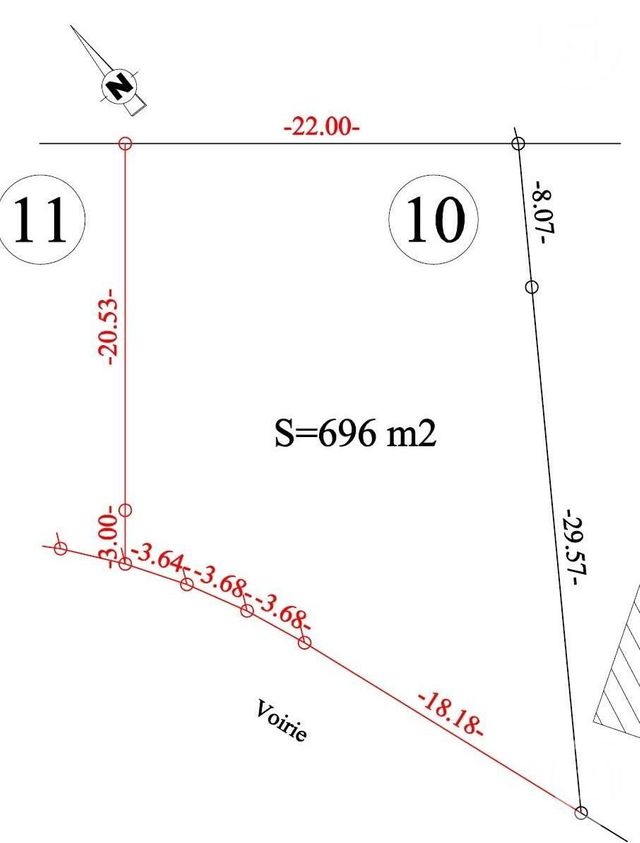 terrain à vendre - 696.0 m2 - REDANGE - 57 - LORRAINE - Century 21 Les Trois Frontières